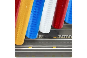 High Brightness Seamless Reflective Film Mirco Prismatic Reflective Sheeting for Traffic Signage Road Sign Reflector Material