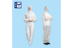 Disposable Protective Coverall Hooded Safety Suit Chemical Resistant Microporous Protection Clothing