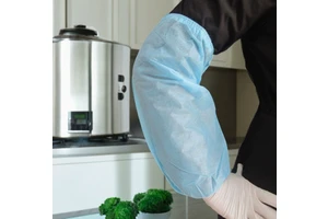 Disposable Thickened Non-Woven Adult Protective Sleeves for Cleanroom Use Waterproof Dustproof Breathable Design Thumb Hole