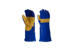 Heavy Duty Goat Skin Leather Tig Welding Gloves Fire Resistant Palm Reinforcements Welder Gloves Personal Care Silicone-free