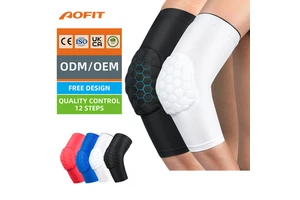 Honeycomb Breathable Elbow Compression Arm Support Brace Sports Safety Crashproof Arm Sleeves With the Elbow Pads