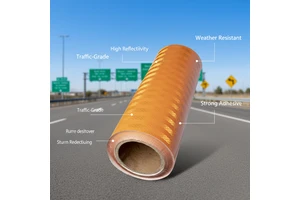 New Arrival Waterproof Reflective Vinyl Material for Highway Traffic Control and Roadway Safety Applications