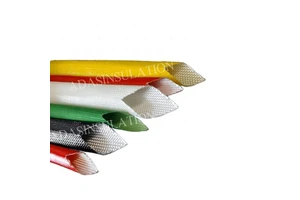 High Voltage Electric Accessories Silicone Coated Fiberglass Sleeve Cable Protection Motor Protection Silicone Rubber