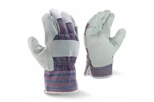 Goatskin Leather Men's Welding Work Gloves Custom Brand WG-1020 Digital Printing OEM Service Welding Construction Industrial