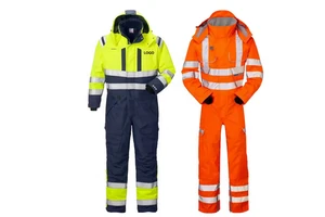 China Poly Cotton Twill Industrial Construction High Visibility Coverall Worker Safety Uniform Industrial Hi Vis Work Overall
