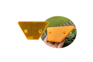 Yellow Trapezoidal Plastic PMMA Reflector