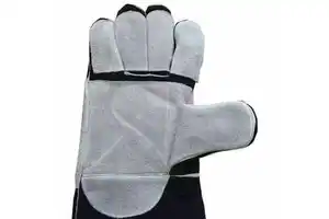 Heat Resistant Leather Welding Gloves Spark Resistant Gloves 35cm Welding Gloves Arc Welding Gloves Metalworking Gloves