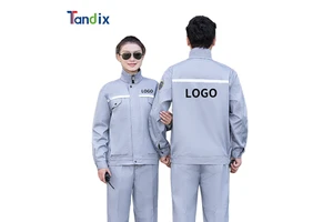 Anti-static Acidproof Flame Retardant FR Reflective Safety Workwear Labor Worker Clothes Coverall Anti Acid Alkali Work Uniform