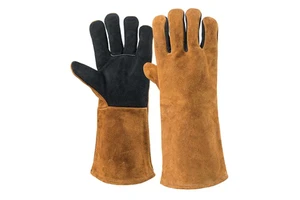Suncend Welding Gloves Cow Split Leather Heat Resistance Work Gloves