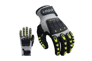 Reinforced Thumb Welding Safety Gloves Impact Reducing Nitrile Material Anti-Cut Protection Puncture-Resistant Tear-Resistant