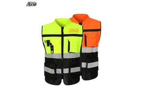 HBC Factory Price High Reflective Safety Clothing Breathable With Pockets Safety Vest Custom High Quality Cheapest Safety Vest