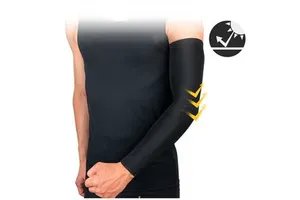 Custom Men Gym Running Elbow Protective Compression Basketball Athletic Sport UV Sun Cycling Ice Silk Cool Arm Sleeve