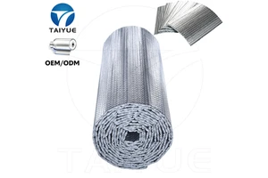 Reflective Aluminum Foil Double Bubble Insulation Roll For Metal Roofing, Steel Buildings, Warehouse And Industrial Construction