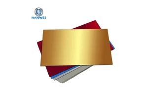 Custom Size Price Anodizing Plate Gold Mirror Anodized Aluminum Sheet