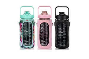 Diving Material Thermos Sleeve Large Insulated Water Cup Sleeve with Strap Portable Water Bottle Protective Sleeve