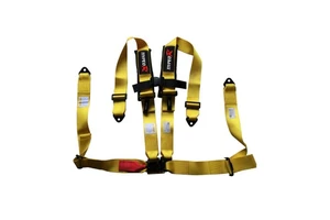 Seat Belt 4 Point Safety Harness Set with Ultra Comfort Heavy Duty Shoulder Pads Sports,safety Belt Customised Black Box 15days