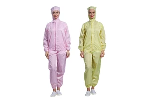 H-1107 Custom Hooded Food Working Coverall Dust-proof Adjustable Jacket & Pant for Food Processing Protective Uniforms