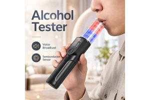 High-Accuracy Portable Breathalyzer Mini Alcohol Detection Instrument Drunk Driving Alarm For Personal Home Use Traffic Checks