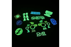 Custom Luminous Digital Printing Die Cut Decoration Vinyl Sticker Glows In Dark Stickers