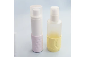 OEM Waterproof Silicone Bottle Sleeve Cover Bumper Silicone Anti-Slip Base Protective Sleeve Cosmetic Bottles Boot Accessories