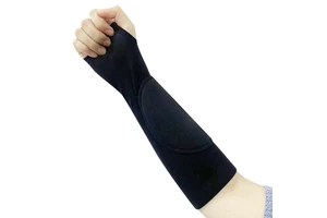 Volleyball Arm Sleeves Protective Breathable Forearm Guards with Elbow Support for Youth Adult
