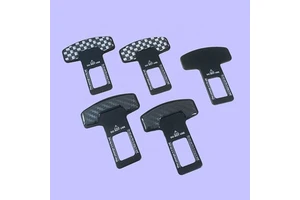 Universal Car Safety Belt Buckle Clip Interior Accessories 2 Durable Car Seat Belt Stopper Plug Vehicle Mount Bottle