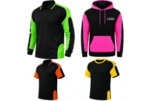 Mens Hi Vis Long Sleeve Work Polo Shirt Customized Quick Dry Safety Construction Fluorescent High Visibility Workwear Shirt