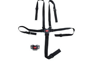5-Point Foldable Seat Belt Harness for Kids Baby Stroller High Chair Pram Buggy Accessories (Nylon Webbing & POM Buckle)