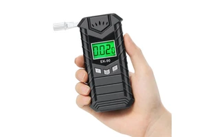 SZEEK EK90 Dark Grey Small Size Compact Mini Portable Semiconductor Alcohol Tester Quick Test Household Breath Analyzer Alcohol