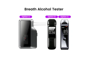 High-precision Portable Breath Alcohol Tester Lithium Battery Semi-conductor Sensor For Drunk Driving Precision Measuring Device