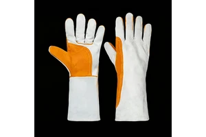 Cowhide Electric Welder Gloves Wear-resistant Scalding-proof Heat-insulating Thickened Special Welding Gloves for Double Skin