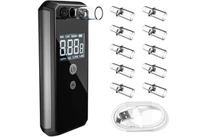 High Accuracy Fuel Cell Breathalyzer Digital Alcohol Tester Portable for Driver Safety Fast Response Professional Use