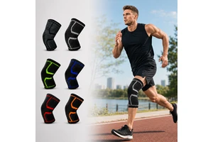 Umax Elastic Breathable Knee Protector Brace Weightlifting Knee Sleeves for Running