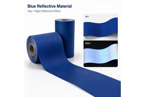 Custom Color Blue High Visibility Reflective Material for Jackets Bags Workwear