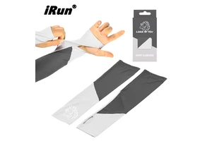 IRun Custom Logo Protective Non Slip Fishing Compression Arm Sleeves Cycling Sports Cover Arm Sleeve Running Arm Sleeves