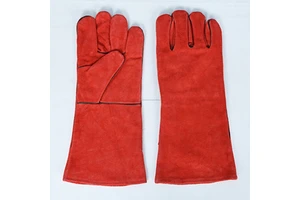 16 Inch Welding Gloves Heat Resistant Split Leather Safety Gloves for Industrial and Heavy Duty Work Factory Direct Wholesale
