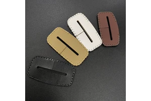 Factory Custom Wholesale Car Seat Belt Buckle Leather Anti-scratch Protective Cover for Cards and Vehicle Accessories