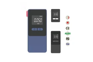 Portable Fuel Cell Alcohol Tester AT808 Mobile App Connected Breath Detector Breathalyzer Alcohole Breath Tester