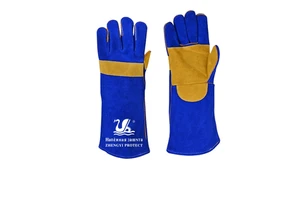 Heavy Duty Cowhide Leather Welding Gloves Workplace Safety Gloves to Protect Welder's Hands