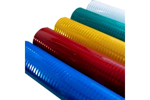 1.22m Width Micro Prismatic Reflective Sheeting High Intensity Prismatic Film HIP Grade Waterproof Reflective Vinyl Roll