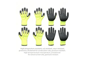 Welding High-Temperature Resistant Cut-Resistant Wrinkled Gloves Labor Protection Wear-Resistant Work Construction Site