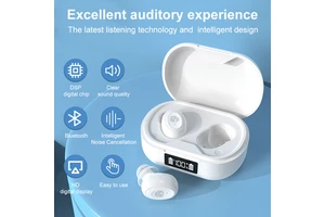 BestNews High Quality In-Ear Digital Hearing Aids 32 Channels Rechargeable Noise Reduction Super Clear Sound Elderly Use 1 Year