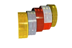High Intensity Metallized Micro Prismatic Reflective Tape Waterproof Self Adhesive for Heavy Truck