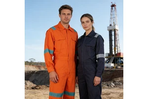 Factory Supply Welding Safety Clothing Fire Retardant Industrial Workwear Mechanic Oil Resistant Fireproof Working FR Coverall
