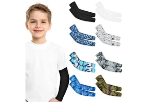 2024 Hot Selling Cheap in Stock Outdoor Sports UV Protective Arm Sleeves Cycling Kids Arm Sleeves Custom logo