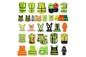 Security Uniform Disposable Coverall Long Sleeve Safety Shirt Glow In The Dark Lighted Vest Class 3 Safety Shirts