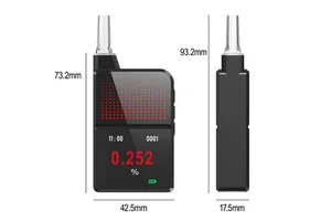 Online Sell 2026 Newest H3 Pro Portable Alcohol Tester Electrochemical Sensor Breathalyzer