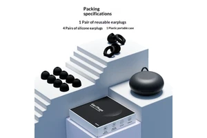 Rehabilitation Therapy Supplies Earplugs Made Silicone Silent Noise Reduction 4 Size Soundproof Soft Reusable Hearing protection