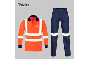 High Visibility Reflective Safety Suit Hi Vis Work Clothes Workshop Mining Construction Jacket Pant Workwear Worker Uniform