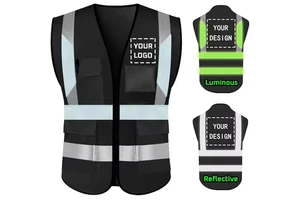 Cheap Price Outdoor Work Reflective Safety Vest High Visibility Cut Resistant ANSI Class 3 LED Flash Industrial Clothing